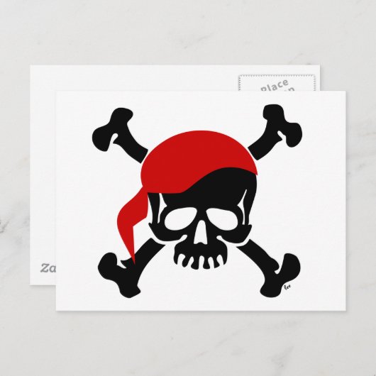 Jolly Roger Briefkaart (Voorkant / Achterkant)