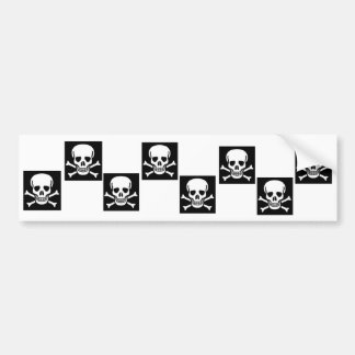 Jolly-Roger Checkered Bumpersticker