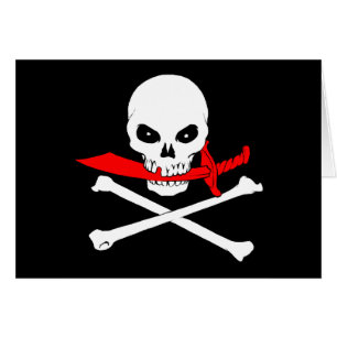 Jolly Roger (cutlass) Wenskaart