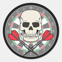 Jolly Roger Dartboard Sticker