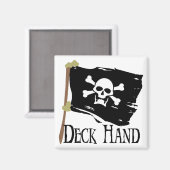 Jolly Roger Deck Hand Magneet (Voorkant / Achterkant)