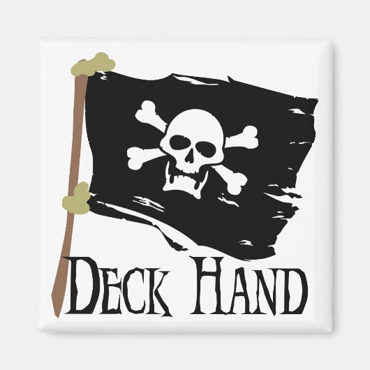 Jolly Roger Deck Hand Magneet (Voorkant)