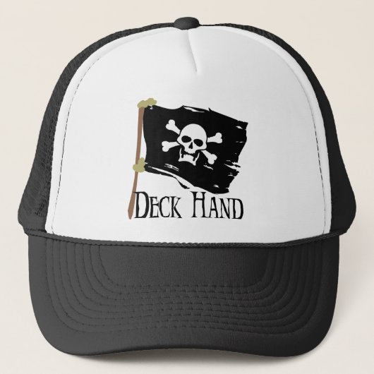 Jolly Roger Deck Hand Trucker Pet (Voorkant)