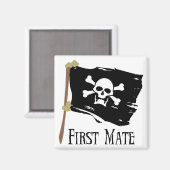 Jolly Roger eerste stuurman Magneet (Voorkant / Achterkant)