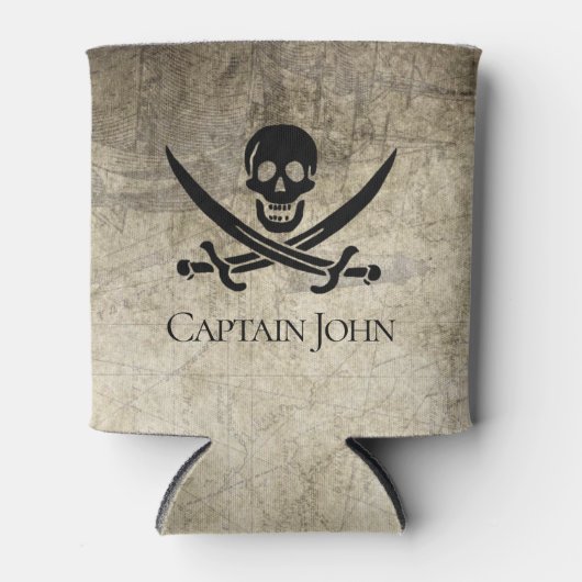 Jolly Roger en Name on Blikjeskoeler (Voorkant)