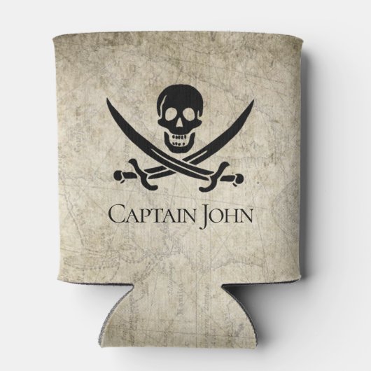 Jolly Roger en Name on Blikjeskoeler (Achterkant)