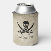 Jolly Roger en Name on  Blikjeskoeler (Blikje Achterkant)