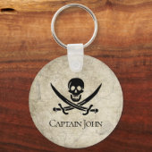 Jolly Roger en Name on Sleutelhanger (Voorkant)