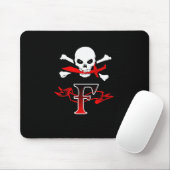 Jolly Roger F Monogram Initiaal Muismat (Met muis)