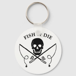 Jolly Roger Fisherman Pirate Sleutelhanger
