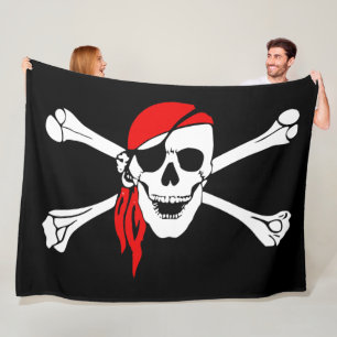 JOLLY ROGER FLEECE DEKEN