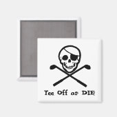 Jolly Roger Golfing Magnet (Voorkant / Achterkant)