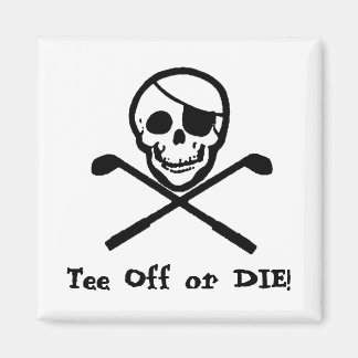 Jolly Roger Golfing Magnet