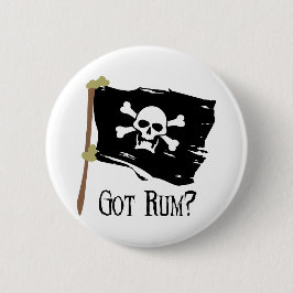 Jolly Roger got Rum Ronde Button 5,7 Cm