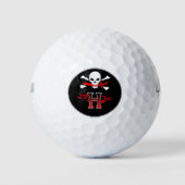 Jolly Roger H Monogram Initiaal Golf Balls Golfballen (Voorkant)