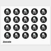 Jolly Roger Henry elke piratenvlag Ronde Sticker (Vel)