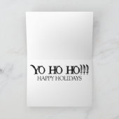 Jolly Roger Holiday Greeting Card Feestdagen Kaart (Binnen)