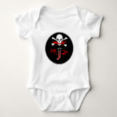 Jolly Roger J Monogram Initiaal Romper (Voorkant)