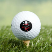 Jolly Roger K Monogram Initiaal Golf Balls Golfballen (Insitu Shirt)