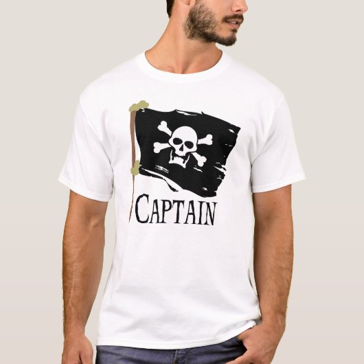 Jolly Roger Kapitein T-shirt (Voorkant)