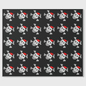 Jolly Roger kerstinpakpapier | Sinterklaas Cadeaupapier (Vlak)
