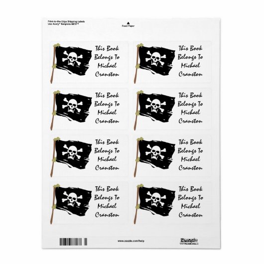 Jolly Roger Label (Full Sheet)