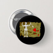 Jolly Roger Map #1 Ronde Button 5,7 Cm (Voorkant /achterkant)