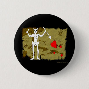 Jolly Roger Map #1 Ronde Button 5,7 Cm