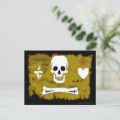 Jolly Roger Map #2 Briefkaart (Staand voorkant)