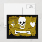 Jolly Roger Map #2 Briefkaart (Voorkant / Achterkant)