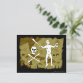 Jolly Roger Map # 5 Briefkaart (Staand voorkant)