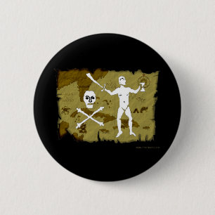 Jolly Roger Map # 5 Ronde Button 5,7 Cm
