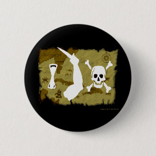 Jolly Roger Map #7 Ronde Button 5,7 Cm