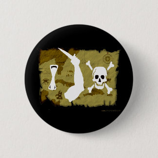 Jolly Roger Map #7 Ronde Button 5,7 Cm
