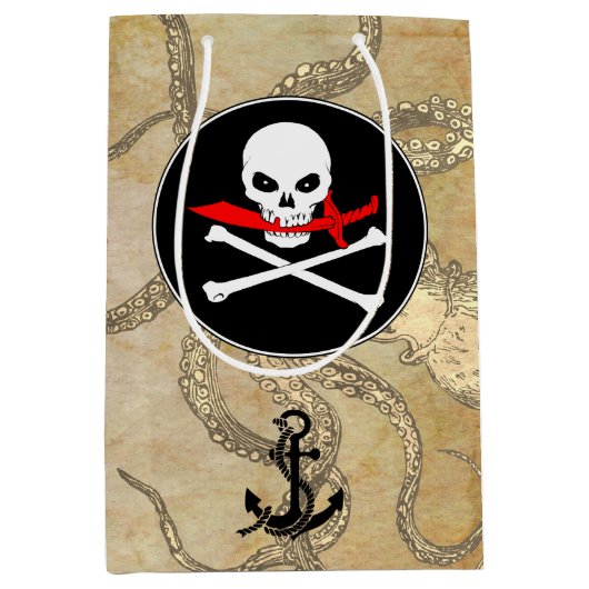 Jolly Roger Medium Cadeauzakje (Voorkant)