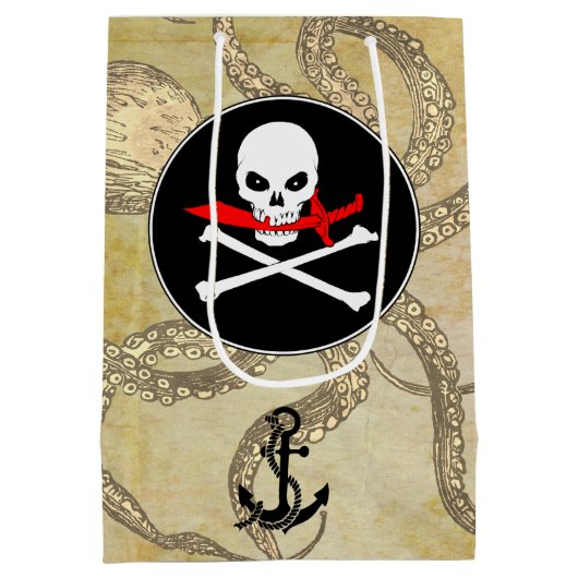 Jolly Roger Medium Cadeauzakje (Achterkant)