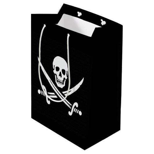 Jolly Roger Medium Cadeauzakje (Achterkant Gekanteld)