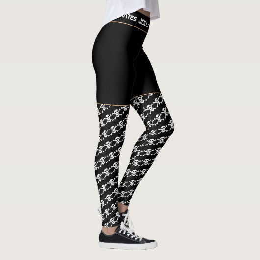 Jolly Roger Mode & Skull X Botten /Pirates flag Leggings (Rechts)