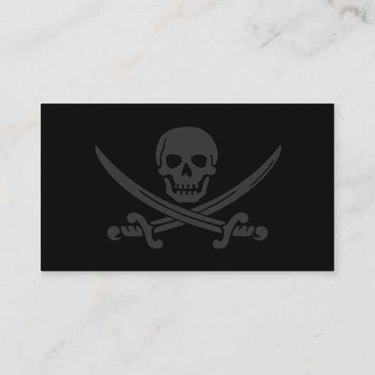 Jolly Roger Modern Visitekaartje (Achterkant)