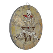 Jolly Roger Monogram Initiaal Dartboard Dartbord (Voorkant Links)
