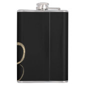 Jolly Roger Monogram Initiaal Heupfles (Achterkant)