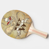 Jolly Roger Monogram Initiaal Ping Pong Paddle Tafeltennisbatje (Zijkant)