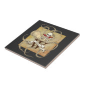 Jolly Roger Monogram Initiaal Tegeltje (Zijkant)