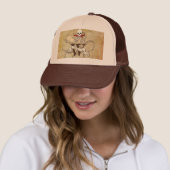 Jolly Roger Monogram Initiaal Trucker Pet (In situ)