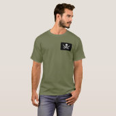 Jolly Roger of Calico Jack Rackham (BLACK) T-shirt (Voorkant volledig)