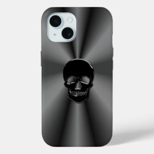 Jolly Roger Onyx Skull iPhone 15 Case