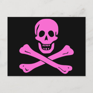 Jolly Roger Pink Briefkaart
