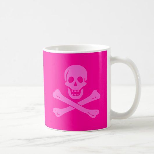 Jolly Roger Pink Koffiemok (Rechts)