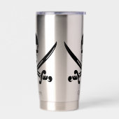 Jolly Roger Piraat Aangepast Geïsoleerde Drinkbeker (Links)