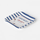 Jolly Roger Pirate Ahoy Matey Verjaardagsfeestje Papieren Bordje (Gebogen)